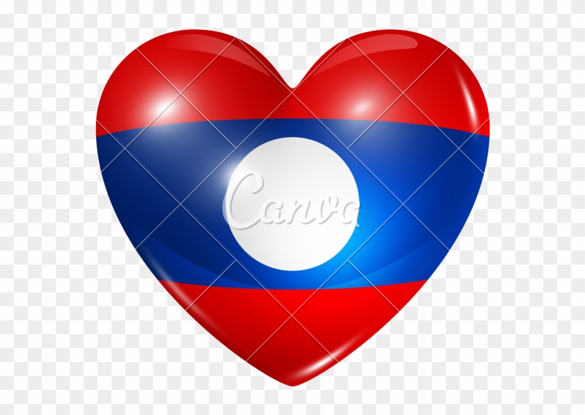 Love Laos - Heart Clipart