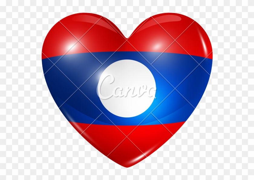 Love Laos - Heart Clipart #3959556