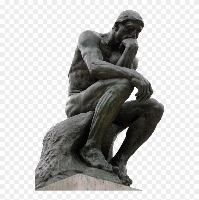 Thinking Man Statue Png Clipart