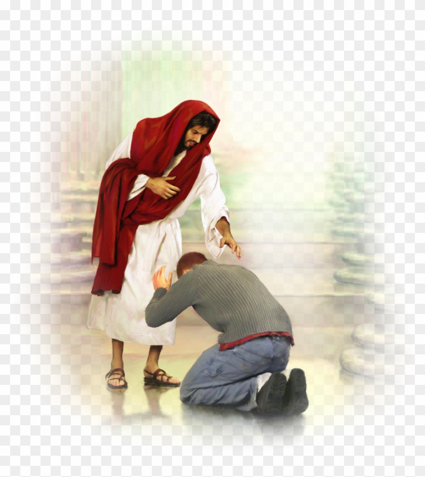 Kneeling Before God - Jesus Forgive Our Sins Clipart #3959808