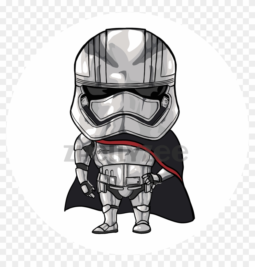 Captain Phasma Pillow Plush - Star Wars Captain Phasma Chibi Clipart