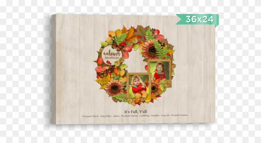 Colors Of Autumn - Picture Frame Clipart #3960290