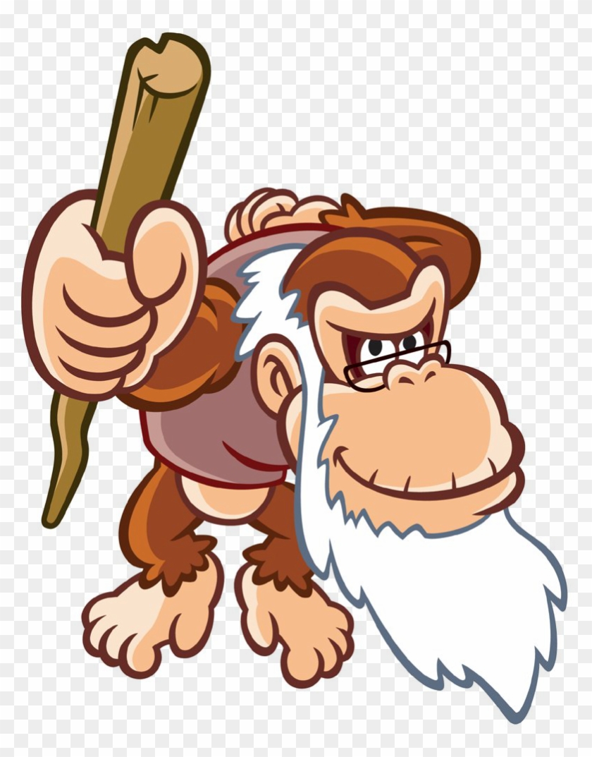 Cartoon King Png - Dk King Of Swing Cranky Kong Clipart #3960489