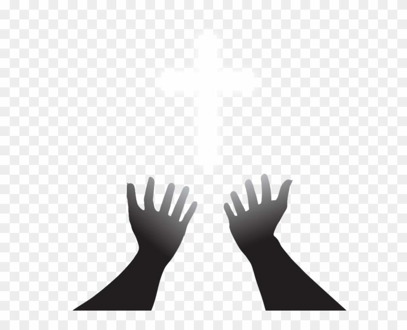 Praise - Cross Silhouette Clipart