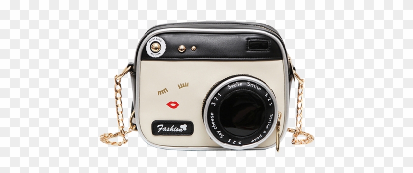 Chains Camera Shaped Cross Body Bag - Camera Design Bag Clipart