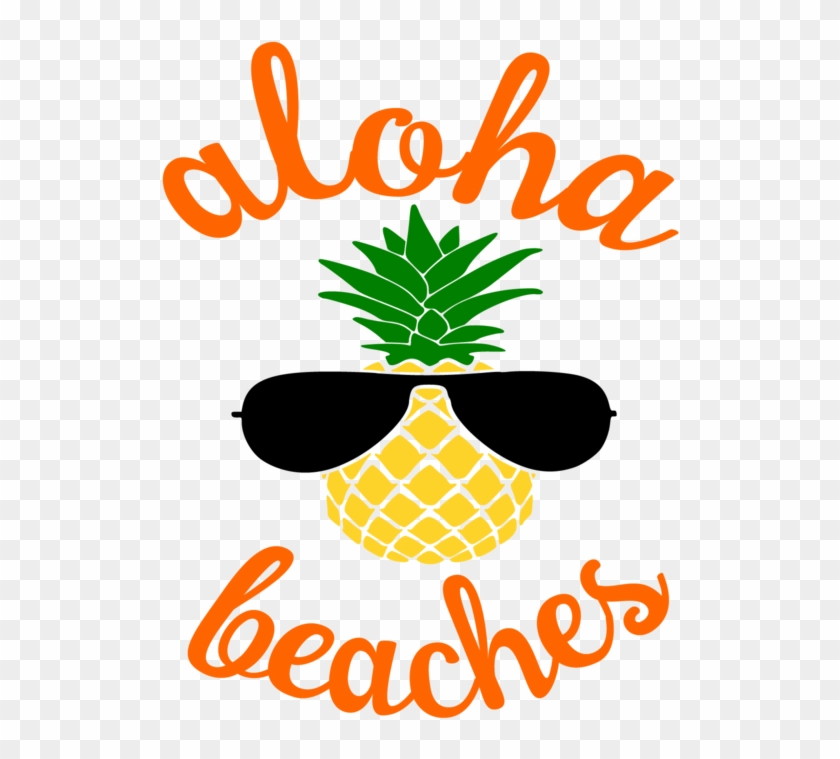 Aloha Beaches Pineapple Svg Cut File - Illustration Clipart #3961980