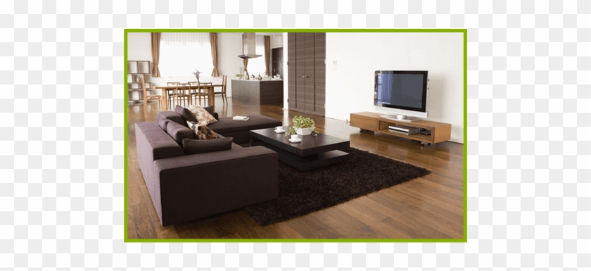 Clean Your Floors More Easily With Hardwood - Living Room Clipart #3962308