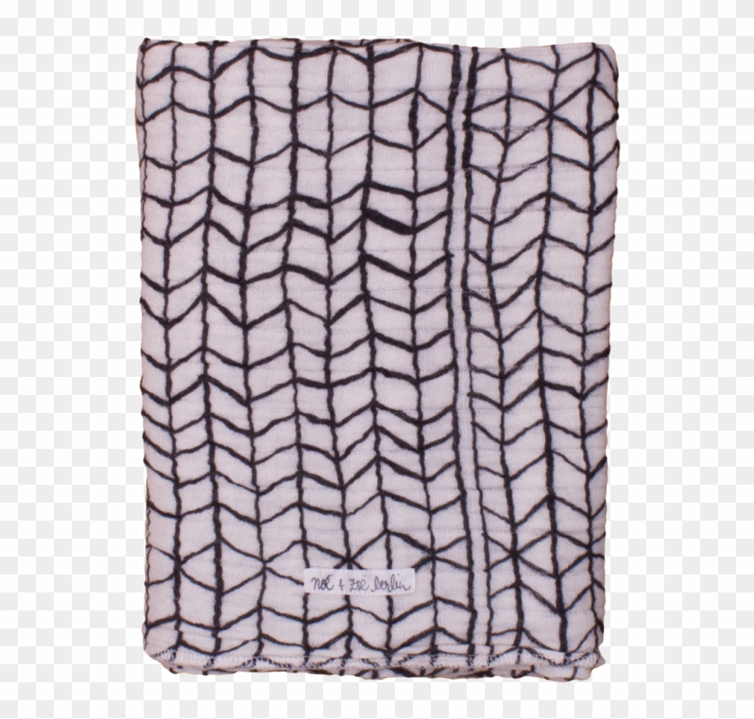 Noé & Zoë Swaddle Black Wave Grid - Pattern Clipart