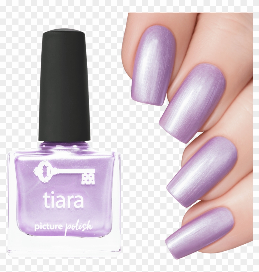 Purple Nail Polish Chrome Picture Color - Nail Clipart