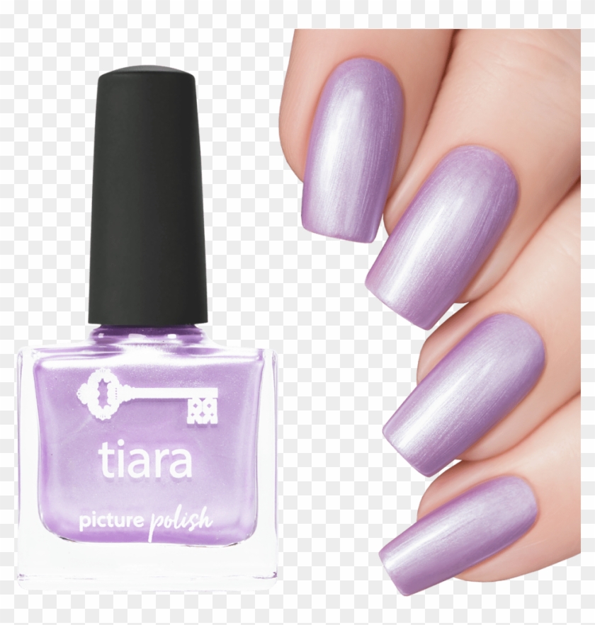 Purple Nail Polish Chrome Picture Color - Nail Clipart #3962371