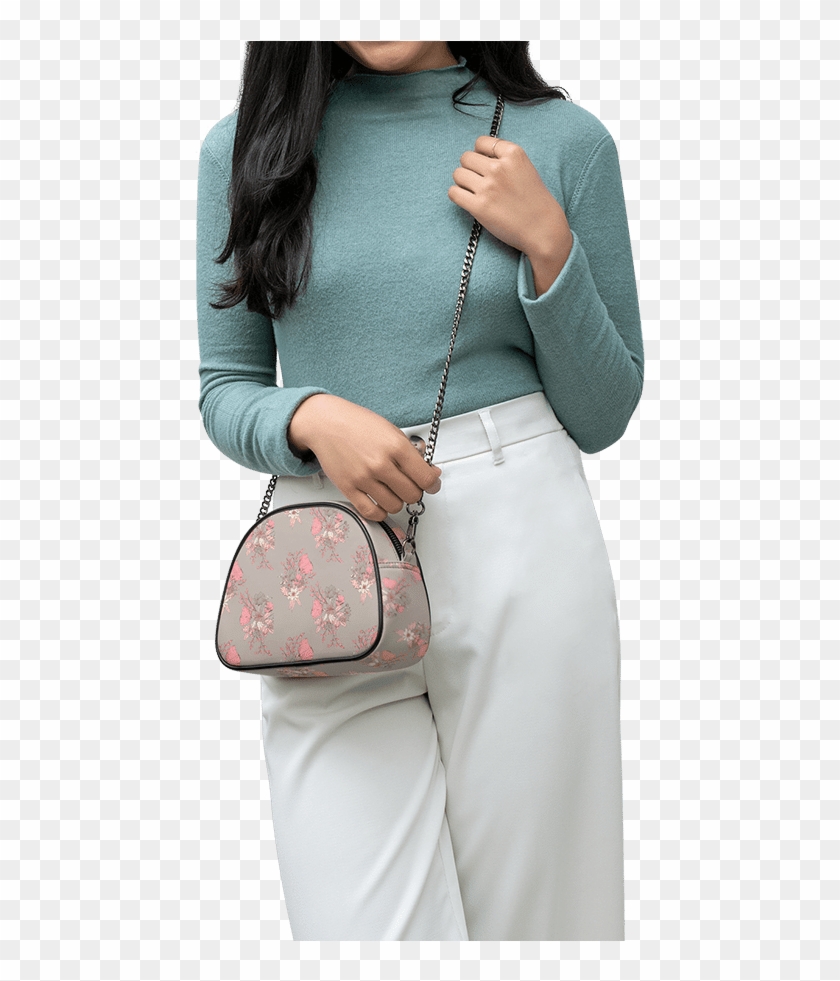 Get Vintage Floral Cross-body Bag By Daily Objects - Girl Clipart