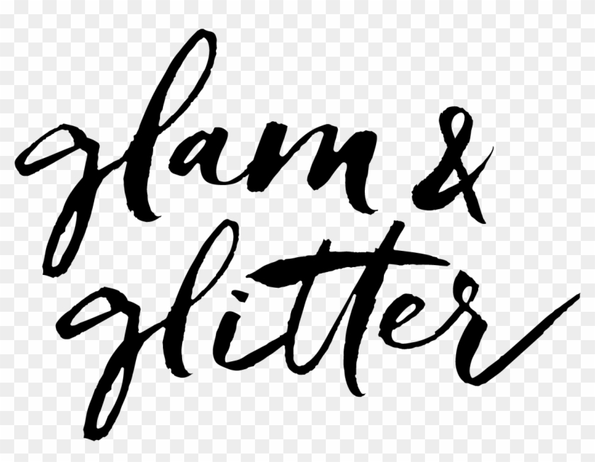 Black White Photos, Black And White, Glam And Glitter, - Glitter & Glamour Logo Clipart #3962562