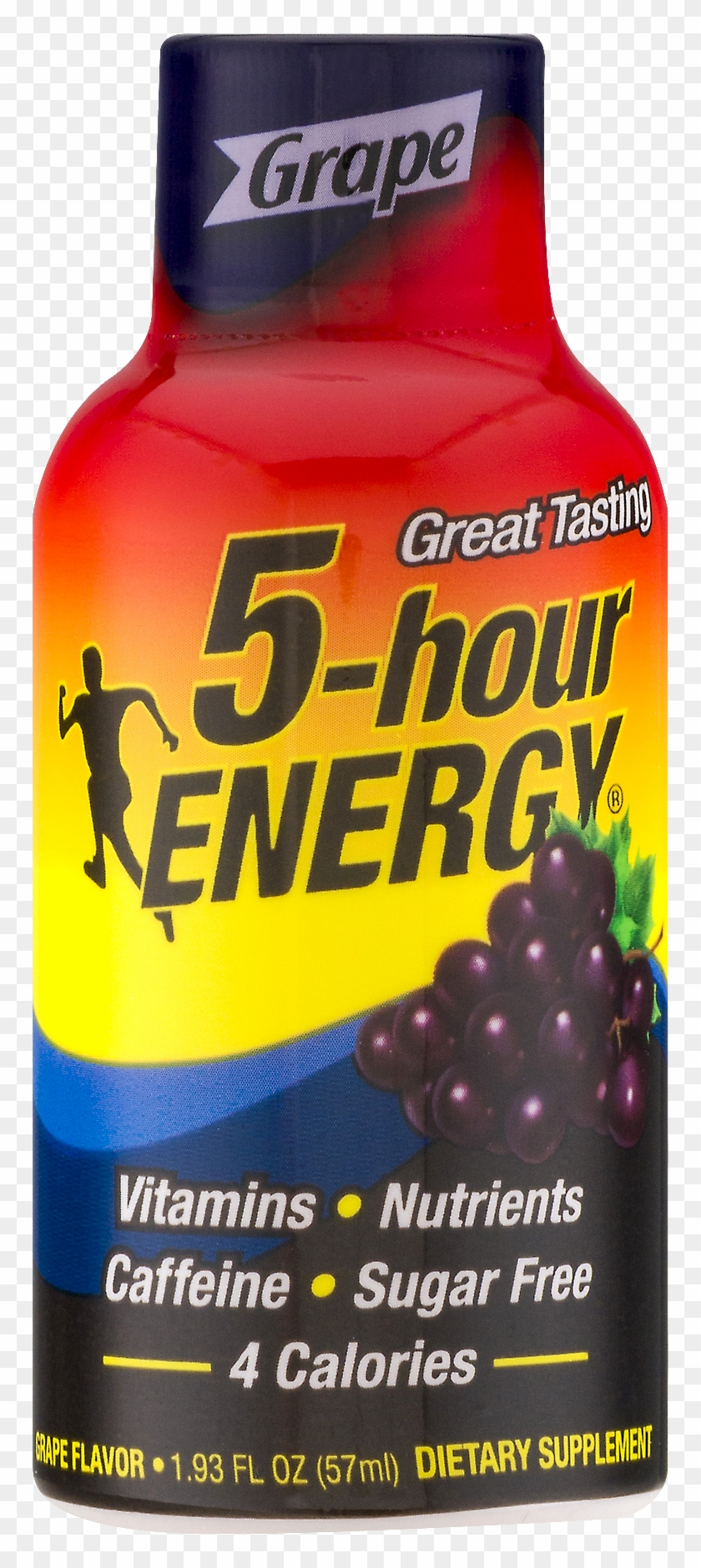5-hour Energy Grape, Single Bottle - 5 Hour Energy Drink Clipart #3962600