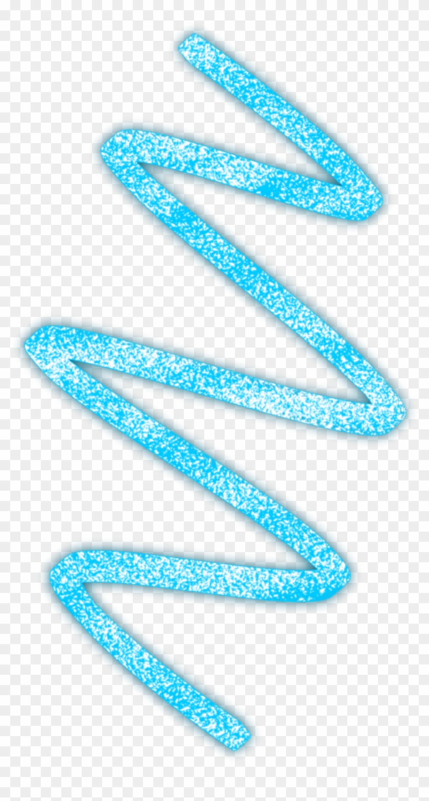 #neon #line #glitter #spiral #kpop #blue #freetoedit - Parallel Clipart
