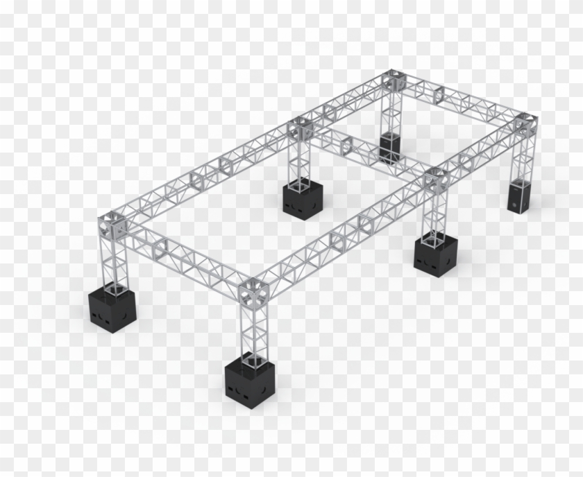 5-inch Complete Static Truss Grid - Coffee Table Clipart