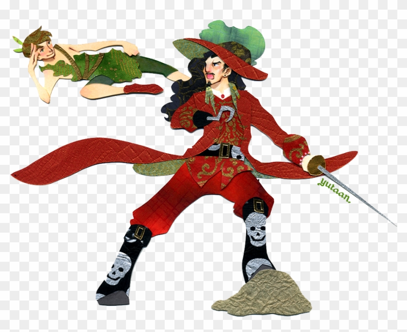 Papercraft Commission Of Peter Pan And Captain Hook - Action Figure Clipart #3963032