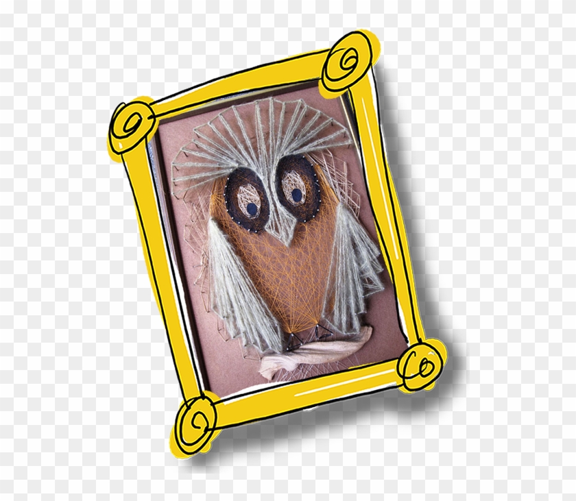 String Art Owl From The Collection Of - Great Grey Owl Clipart #3963146
