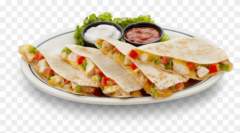 Quesadillas $14 All Served With Sour Cream - Quesadillas Png Clipart
