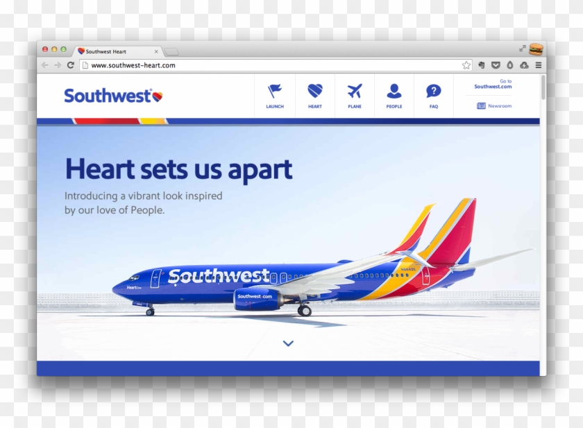 Southwest Brand Hub - Southwest Airlines Branding Photography Clipart