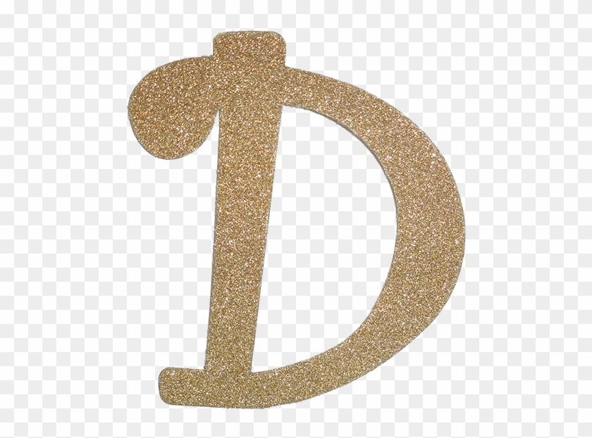 Glitter Gold Letter D Clipart