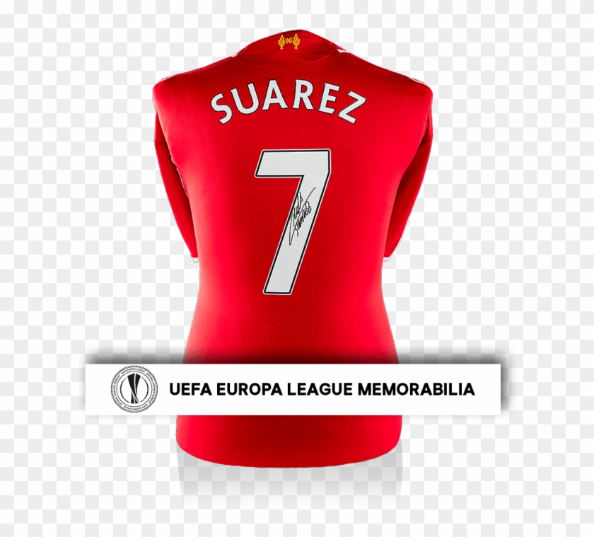 Luis Suarez Official Uefa Europa League Signed Liverpool - Sports Jersey Clipart