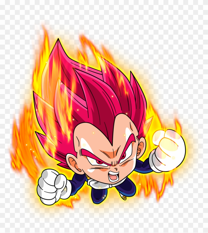 Transparent Flame Super Saiyan - Personajes De Dragon Ball Super Chibis Clipart