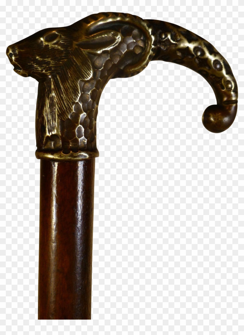 Vintage 1930's Jackalope Cane, " Pronghorn Hare \ - Antique Clipart #3965471