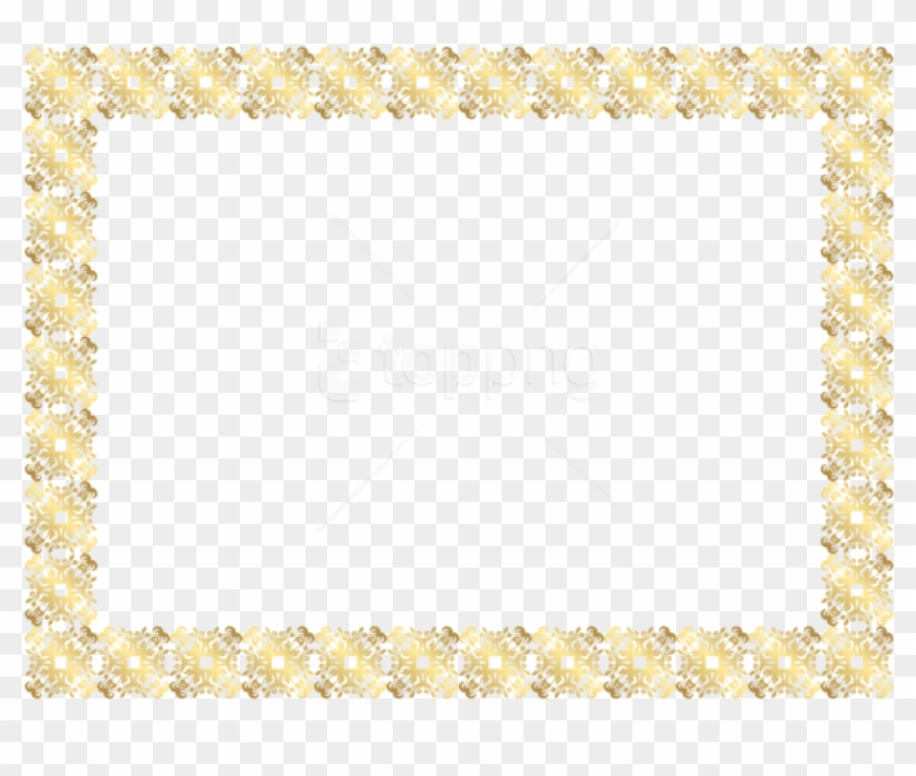 Gold Border Frames Format Png With Roses Free Psd Files - Motif Clipart