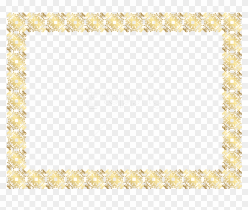 Gold Border Frames Format Png With Roses Free Psd Files - Motif Clipart #3965685