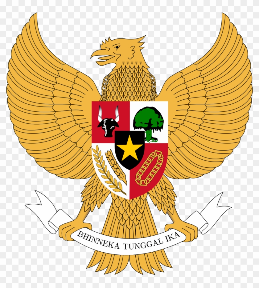 Coat Of Arms Of Indonesia - Indonesia Coat Of Arms Transparent Clipart #3965765
