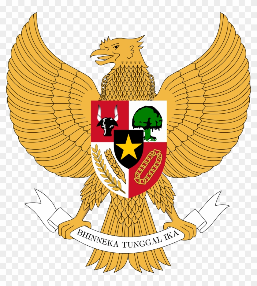 Coat Of Arms Of Indonesia - Indonesia Coat Of Arms Transparent Clipart