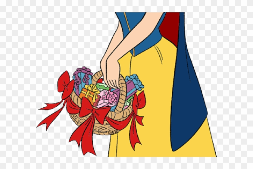 Snow White Clipart Basket - Snow White With Basket - Png Download #3966304