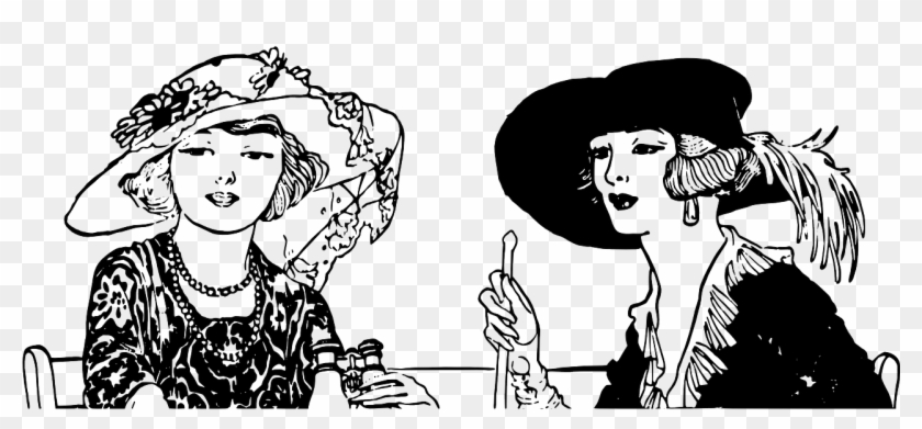 Brunch Ladies Victorian Women Png Image - Anti Vax Pro Disease Clipart