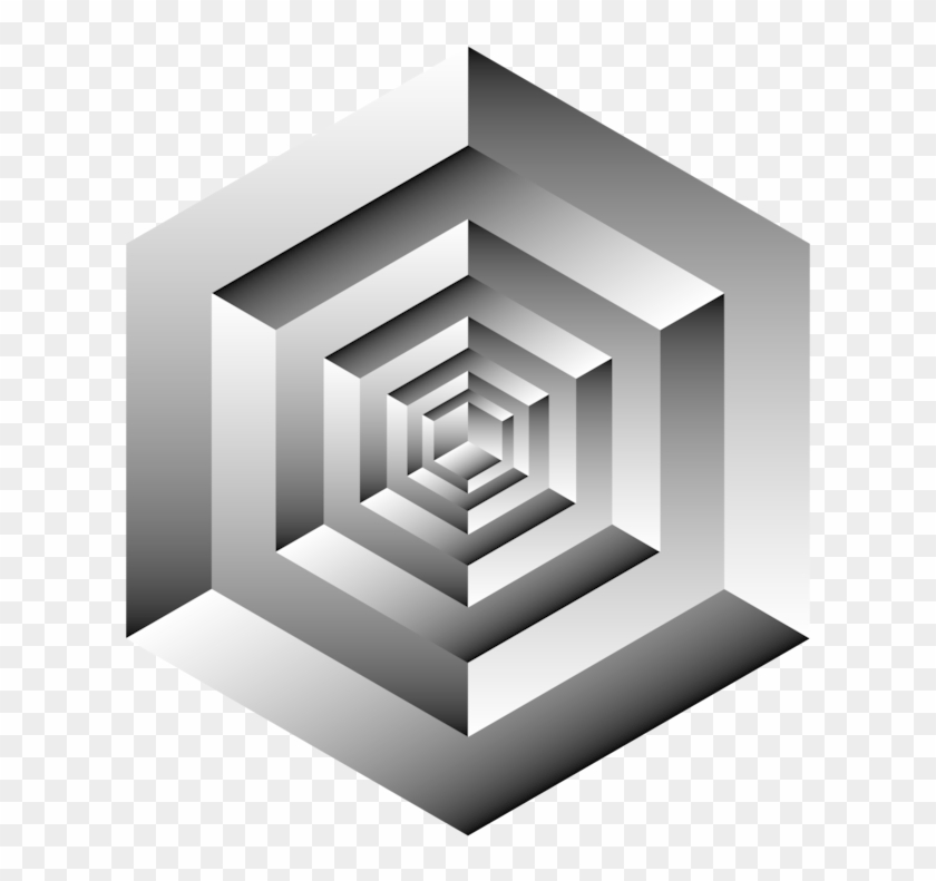 Penrose Triangle Impossible Cube Optical Illusion Isometric - Optical Illusion Cube Clipart