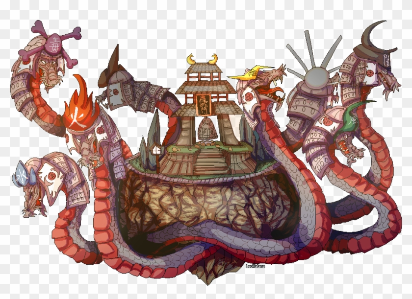 Okami Orochi Pixel By Leokatana-d8t3mj8 - Okami Orochi Clipart