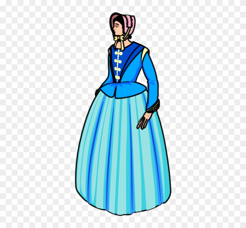 Victorian Woman - Illustration Clipart