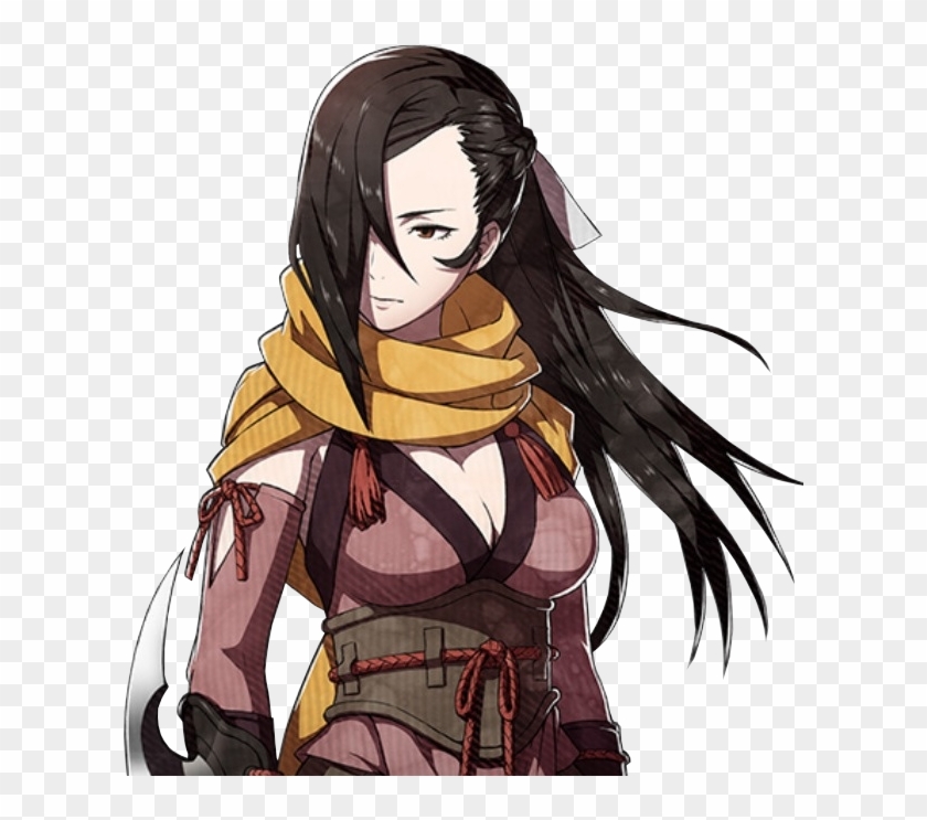 460kib, 616x663, Kagerou Portrait - Kagero Saizo Fire Emblem Clipart #3967319