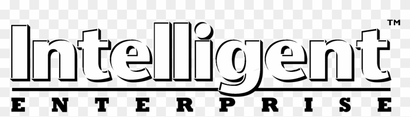 Intelligent Enterprise Logo Black And White - Calligraphy Clipart