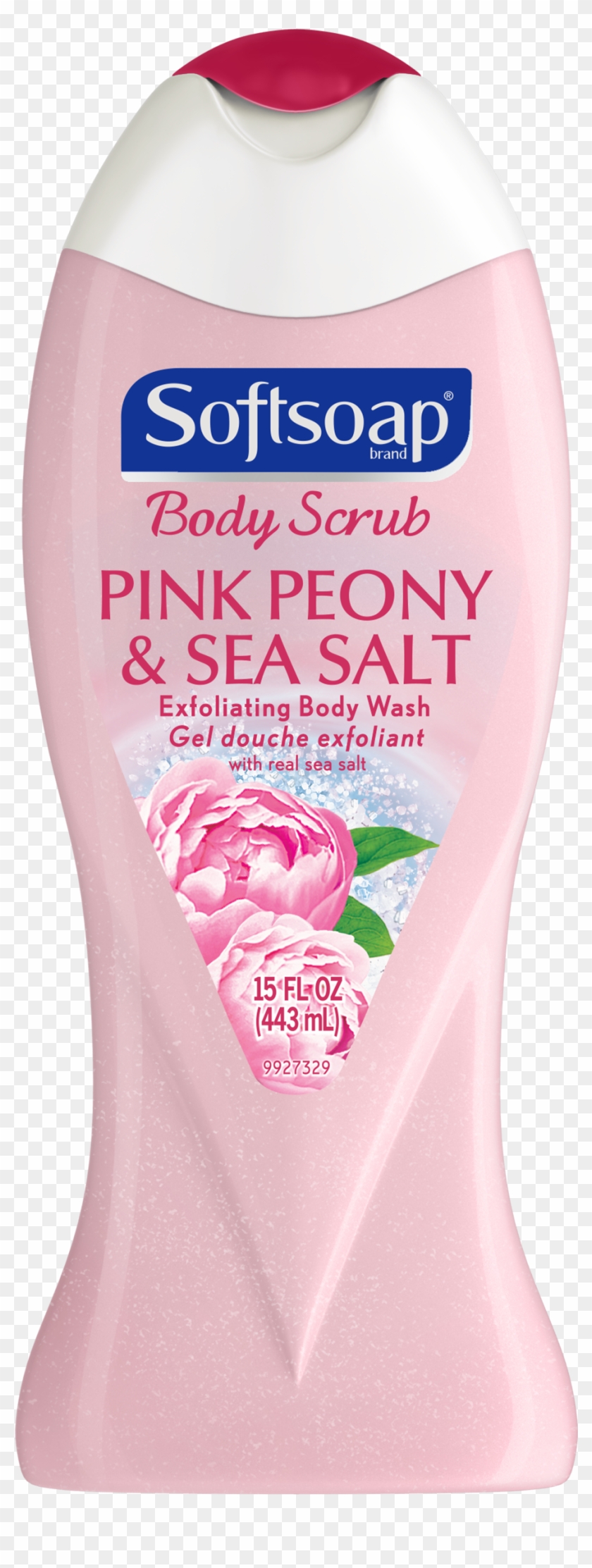 Softsoap Exfoliating Body Wash, Pink Peony & Sea Salt Clipart #3968004