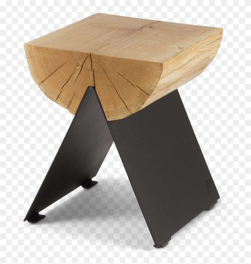 ½ Wooden Stool Black-0 - Wooden Stool Clipart #3968036