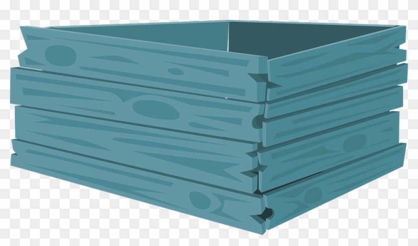 Trays Stack Blue Wood Wooden Pile Stacked Square - Box Of Blue Wood Png Clipart #3968138