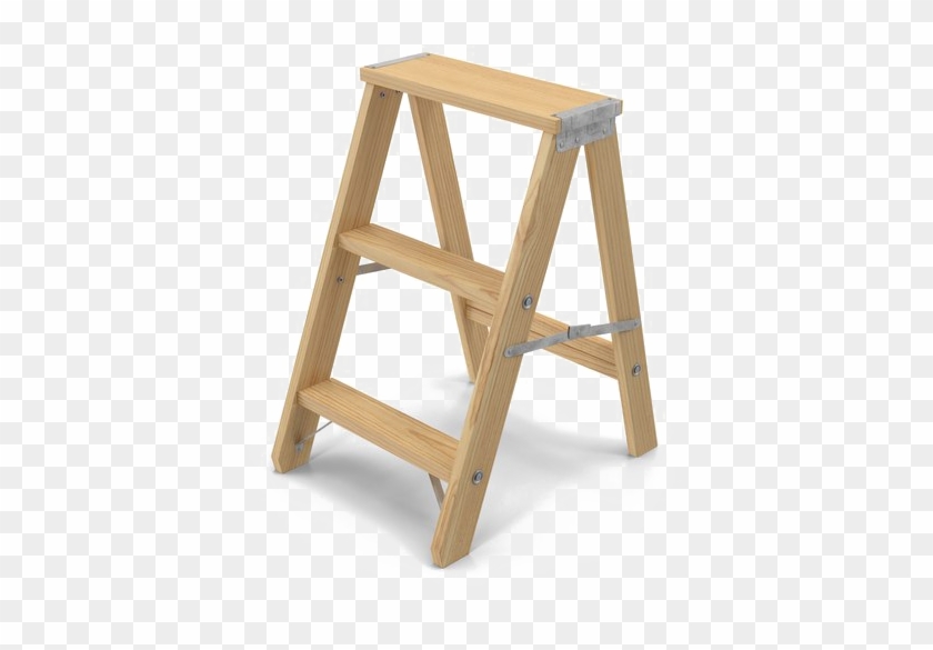 Wooden Ladder Png Image Background - Wooden Step Ladder Png Clipart #3968439