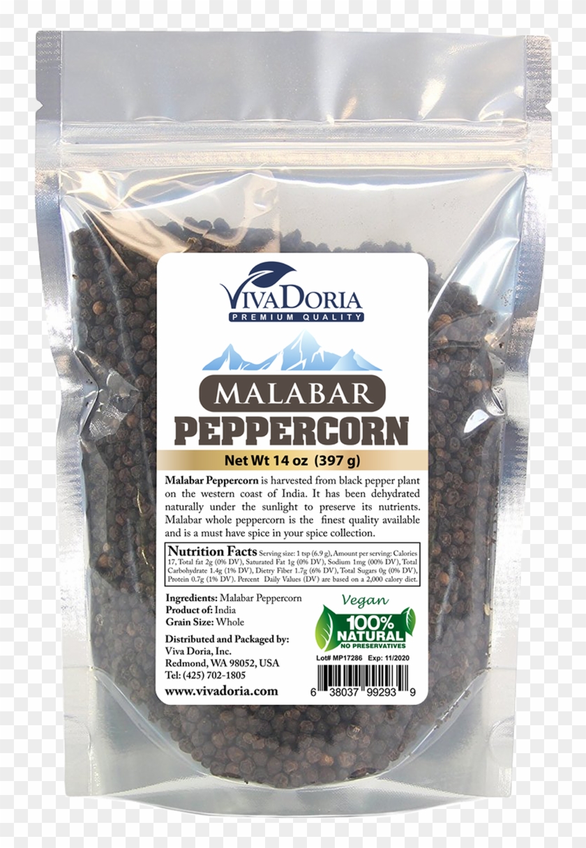 Malabar Peppercorn 12 Oz - Whole Black Pepper Grinder Clipart #3968943