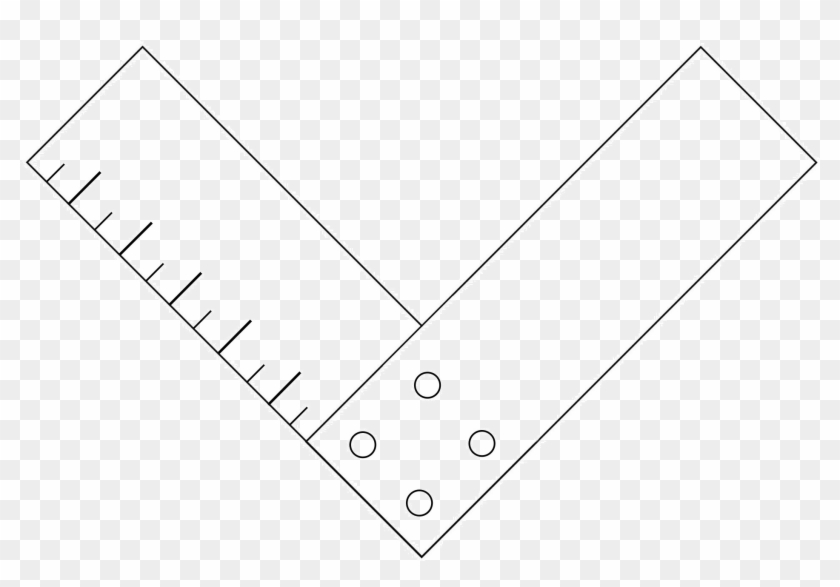 Masonic Compass Template Image - Marking Tools Clipart #3969025