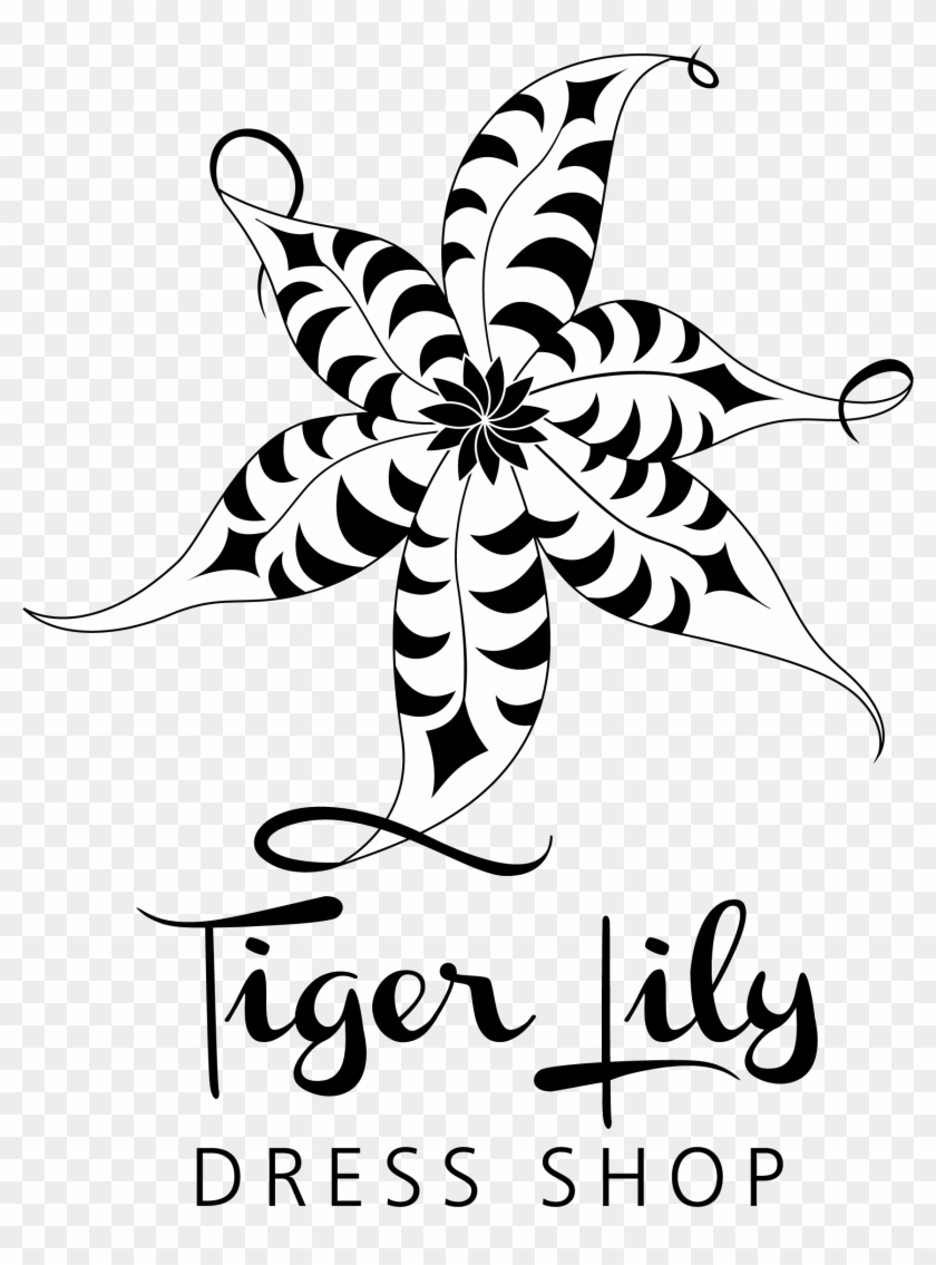 Tiger Lily Dress Shop Illustration Clipart (3969052) PikPng