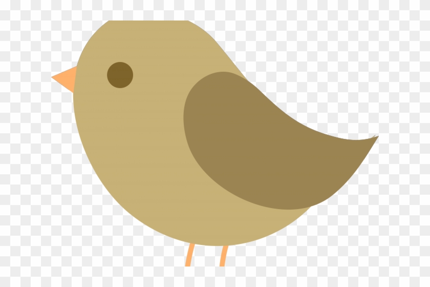 Sparrow Clipart Cute - Brown Bird Clipart - Png Download
