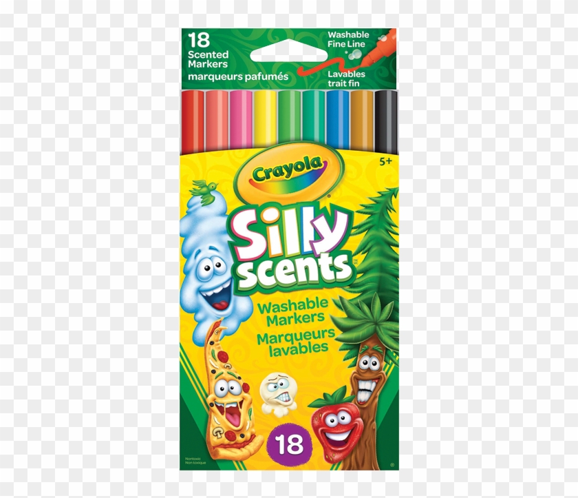 Markers Silly Scents Fine 18/pkg - Crayola Silly Scents Clipart