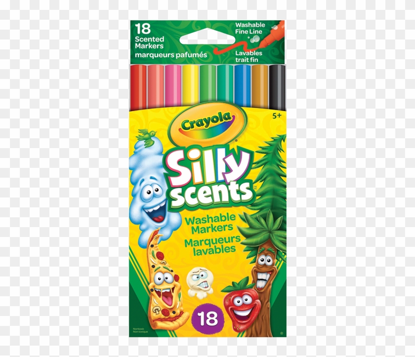 Markers Silly Scents Fine 18/pkg - Crayola Silly Scents Clipart #3970142