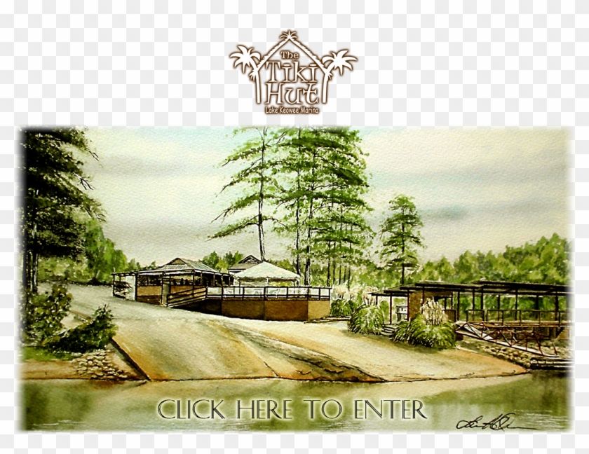 The Tiki Hut - Poster Clipart #3970147