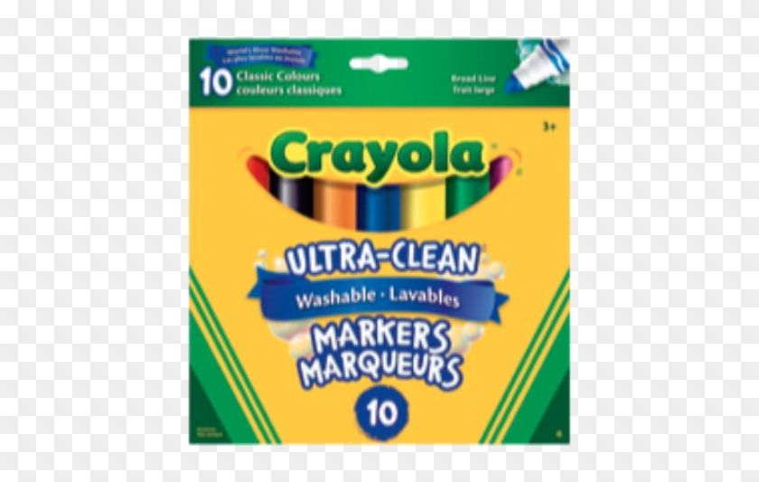 Crayola® Ultra-clean Washable Markers Broad Tip Original - Crayola Clipart #3970248